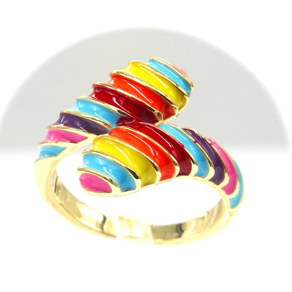 Multi color band with enamel coloring. Pride. OS. - Picture 2 of 4